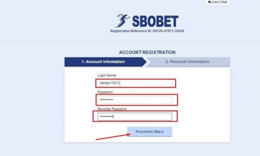Cách đăng ký tài khoản tại nhà cái Sbobet